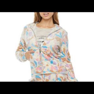 Juicy Couture velour hoodie jacket. Size Large
